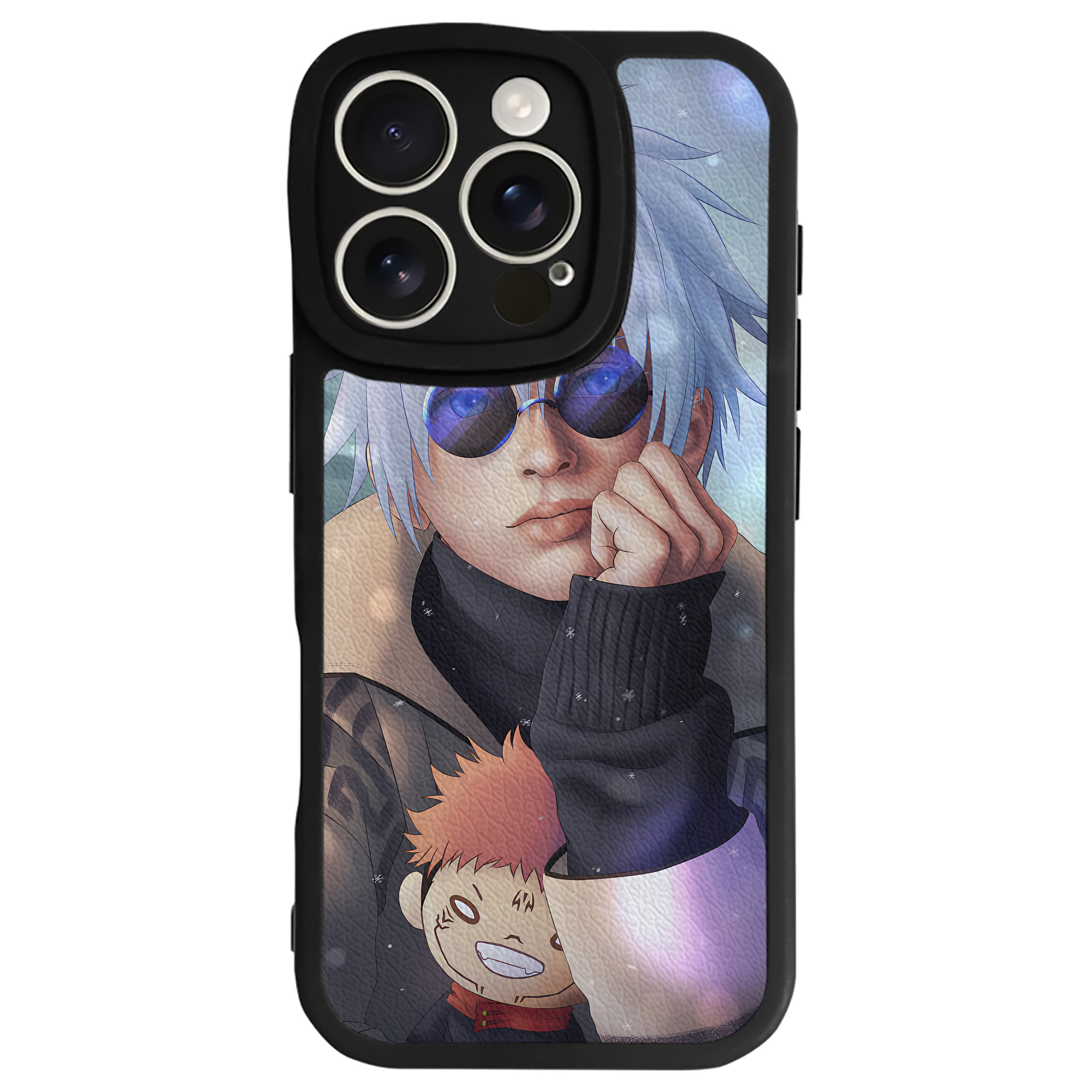 （画像用） 呪術廻戦 Jujutsu Kaisen 【iPhone 16シリーズ対応】シリコンスマホケース（レザー調） 材質：シリコン